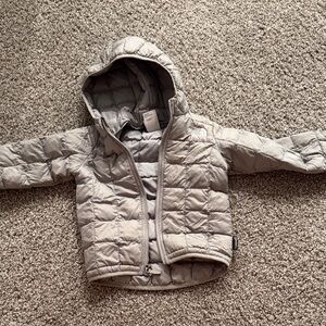 The North Face Light Gray Quilted Jacket